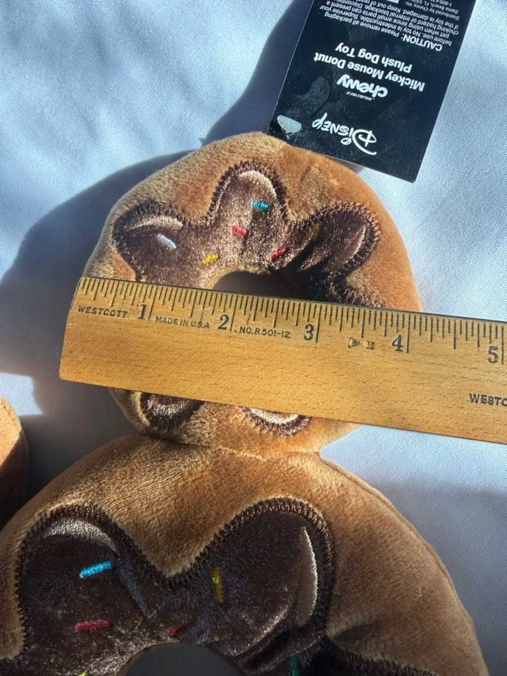 Disney Chewy Exclusive Plush Mickey & Goofy Donut Squeak & Crinkle Toy Set